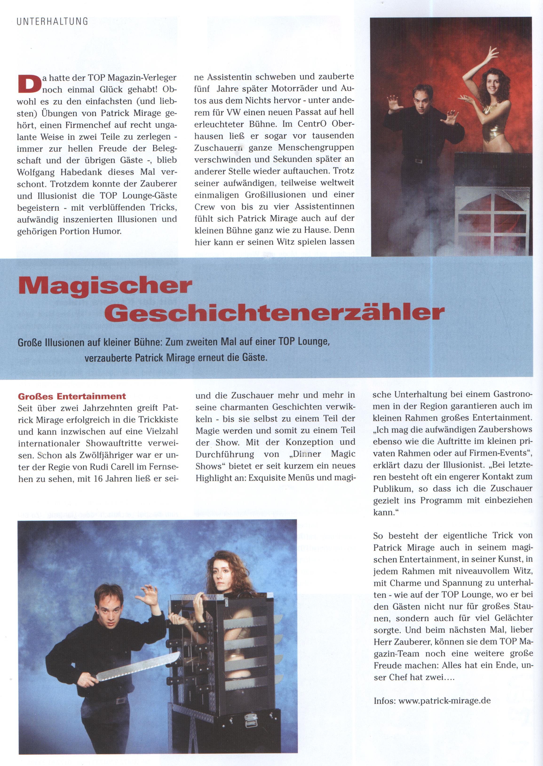 Magischer Geschichtenerzähler Mönchengladbach